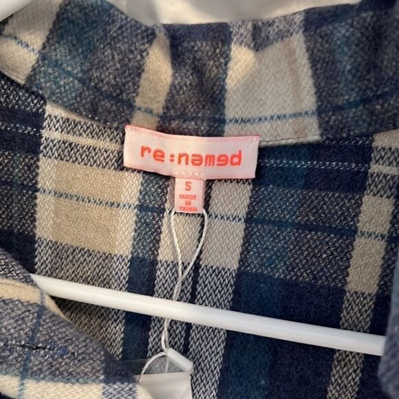 Re Named NWT Flannel Jacket Small - Picture 3 of 3